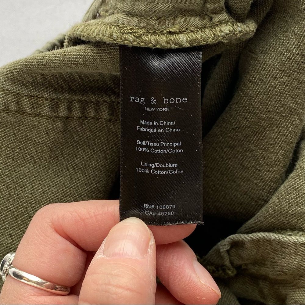 rag & bone Olive Drab Engineered Cotton Boho Jogger Pants Size 27 Best Seller - Picture 12 of 16